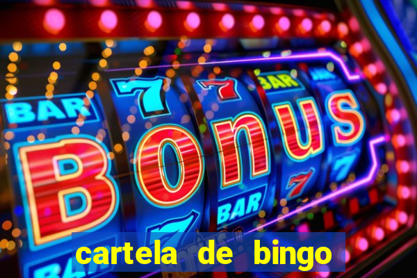 cartela de bingo cha de bebe